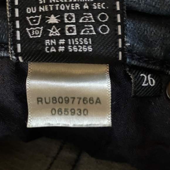 Seven For Mankind vintage Skinny size 26 Dark Blue Denim Jeans - Picture 6 of 6